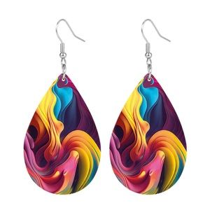 Beautiful multicolored Teardrop earrings for any occasion!